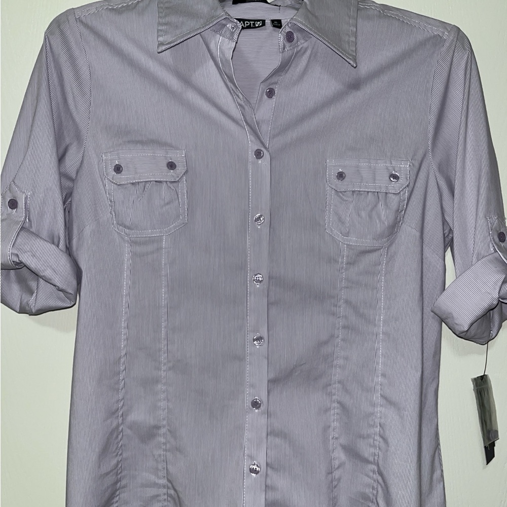 Apt. 9 Women's Lavender Button-Down Shirt